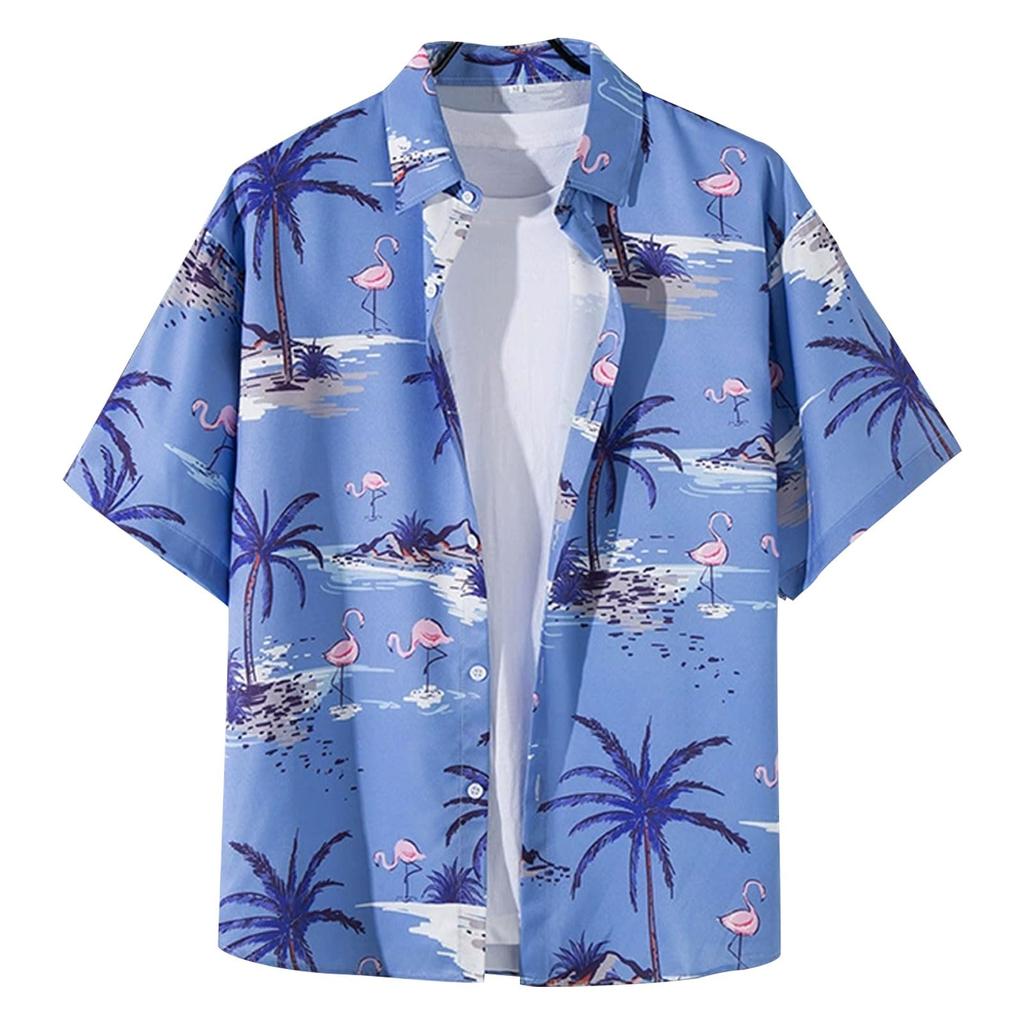 Joyesplay Aloha Shirt for Men and Summer Beach UV Short 5 Perfect for the Summer Loose Unisex Type Women, Shirt, Quick-Drying Polyester, Protection,