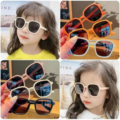 Fashionable Candy-colored Sunglasses for Kids Seaside UV-proof Children Sunglass Photo Prop