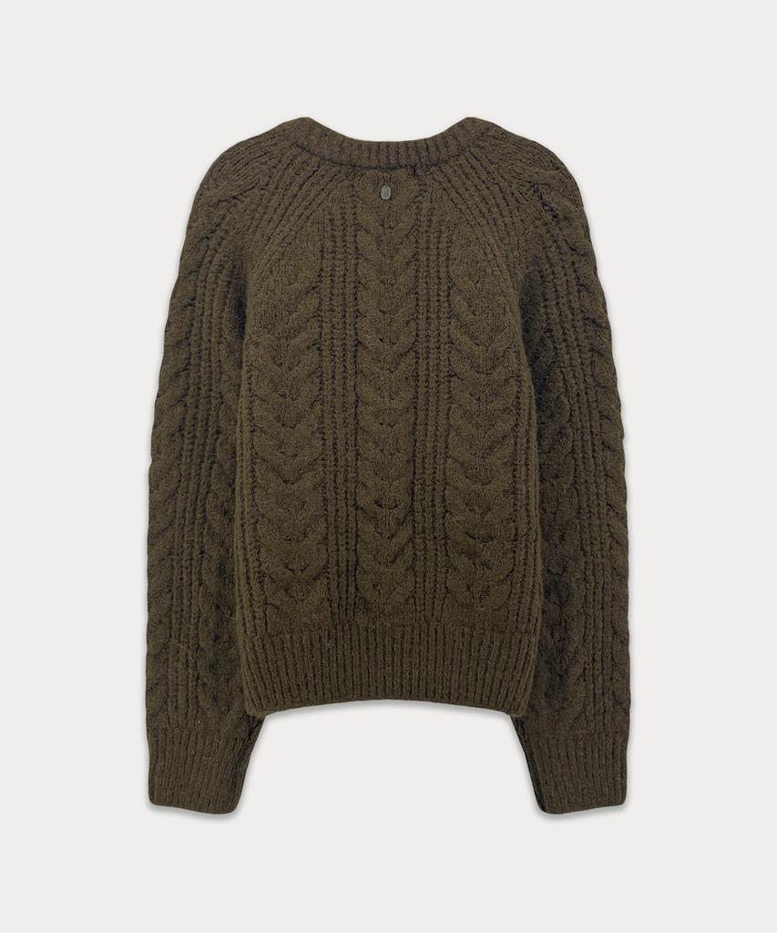 Sseomweeobeoteo Chelsea Alpaca Cable Knit - Brown