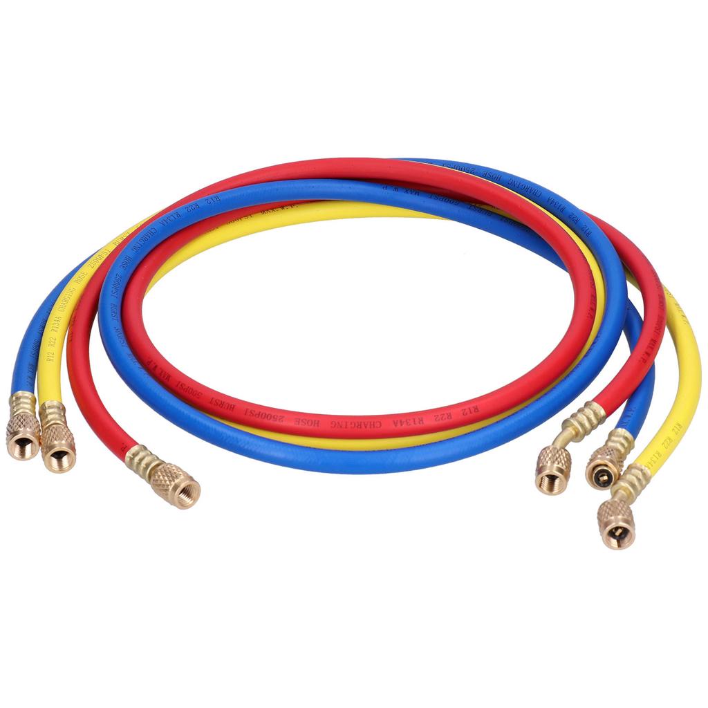 3 Stück AC Ladeschlauch Lecksuchflüssigkeit Füllmittel Kältemittelleitung 3 Farben CT360RYB(R22)1,5 Meter