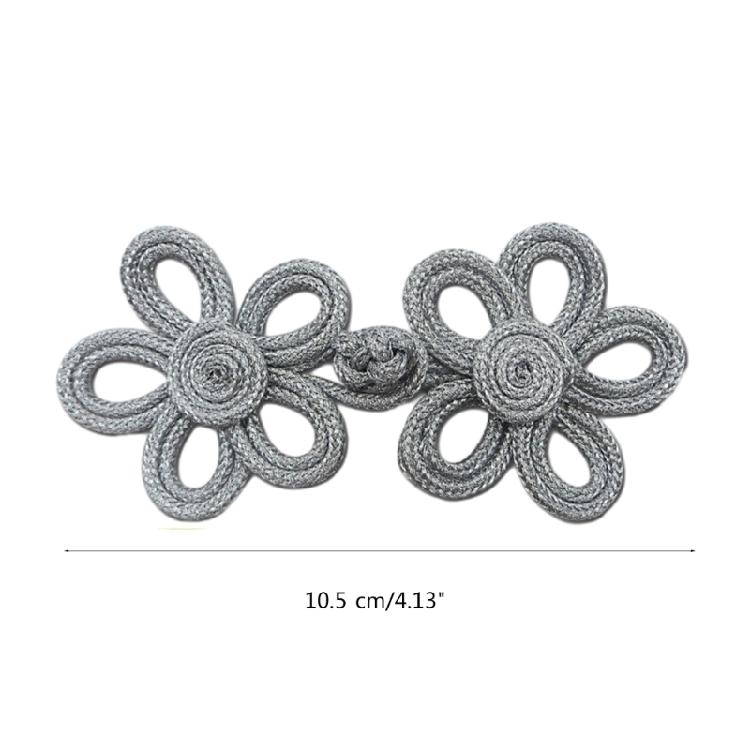 Chinese Knot Frog Disc Buckle Buttons 1 Pair for Dance National Dress Cheongsam