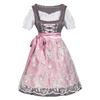 Plus Size European & American Pink Oktoberfest Beer Dress for Stage & Cosplay