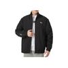 Puma Solid Color Letter Print Logo Zip Stand Collar Jacket Unisex Jacket Black 536771-01