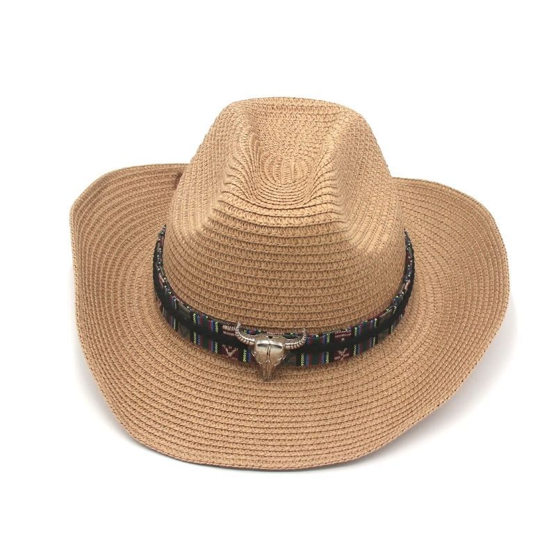 Western Shepherd Stråhatt Specialhatt Topp Kohuvud Denim Solskydd Skugga Tibetansk Etnisk Stil Hatt