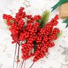 12/1 Stück Weihnachten Rote Beeren Künstliche Frucht Stechpalmenbeere Staubgefäß-Strauß Für Weihnachten Hochzeit Party Dekoration Haus DIY Bastelarbeiten