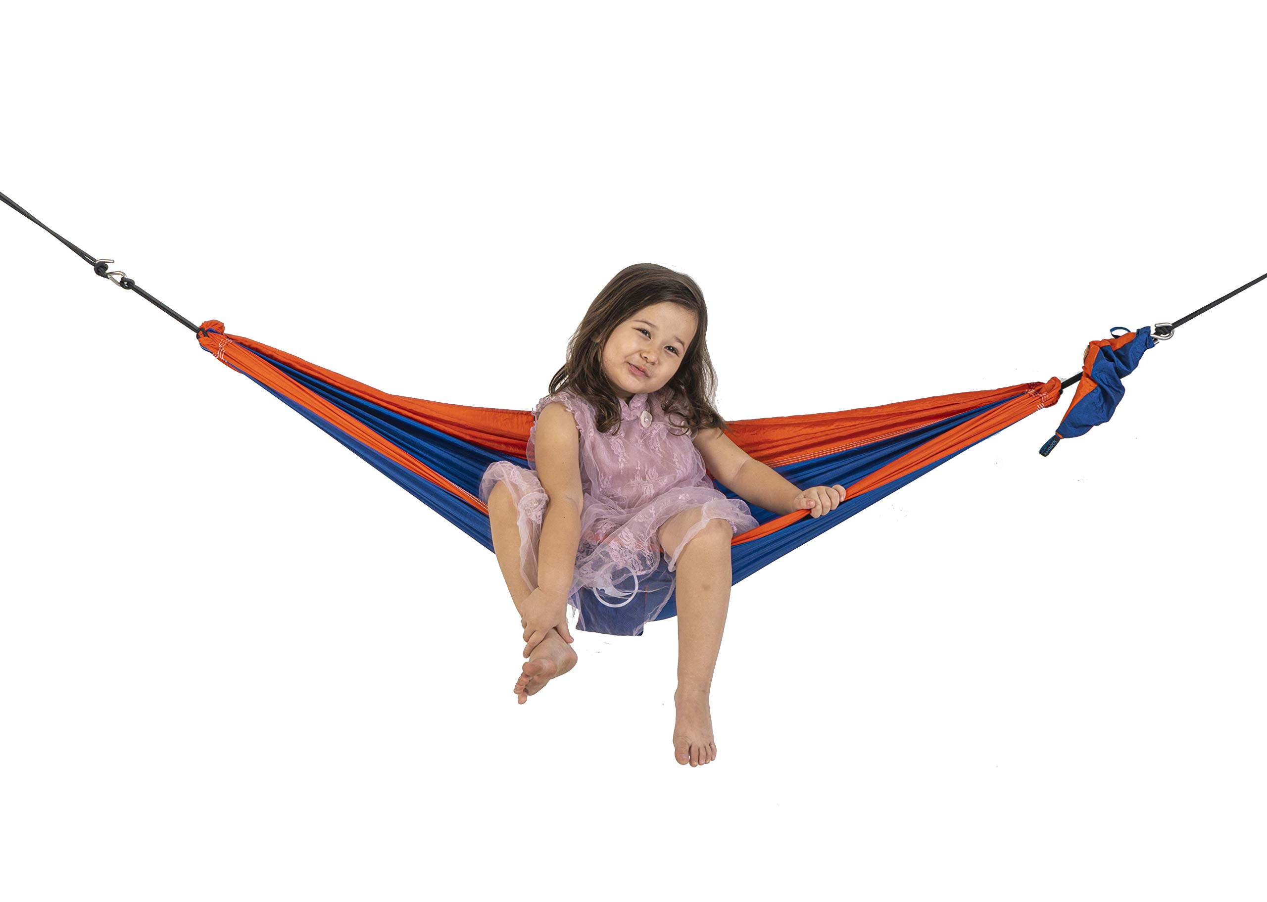 

TICKETTOTHEMOON Mini Hammock with Express Bag and 150x100cm Hammock Especially for Small Children S-Hook 1-Person -