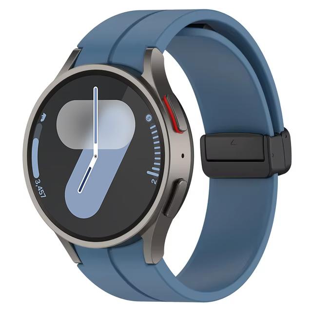 Band for Samsung Watch 6 strap 7/4/5/5 Pro/4 6 classic 44mm 40mm No Gaps Magnetic belt Silicone bracelet correa Galaxy Watch 7