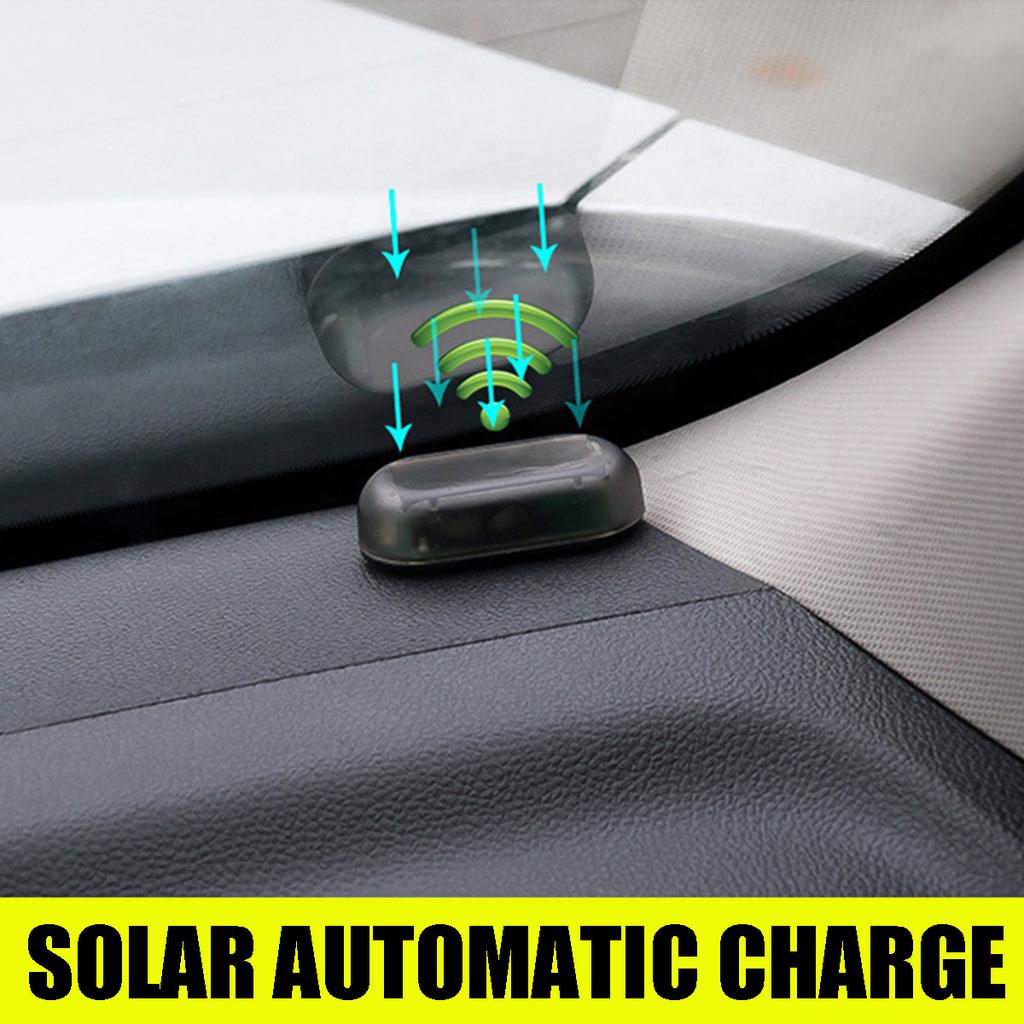 Buy Universal Wireless Car LED Solar Alarm Lamp Security System Anti ...