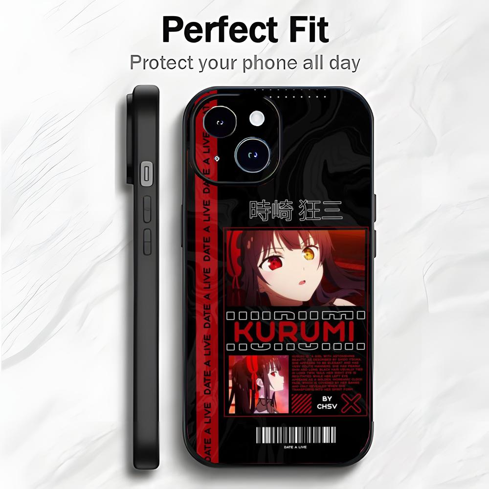 Anime T-Tokisaki Kurumi D-Date A Live Phone Case Phone Case Soft Packaging Lightweight For iPhone17 16 15 14 13ProMax