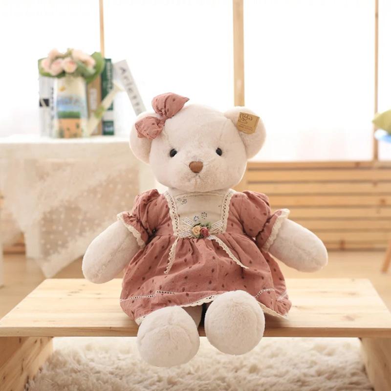 Dressed Teddy Bear Ragdoll Princess Female Bear Large Hug Bear Skirt Bear Doll Birthday Wedding Gift