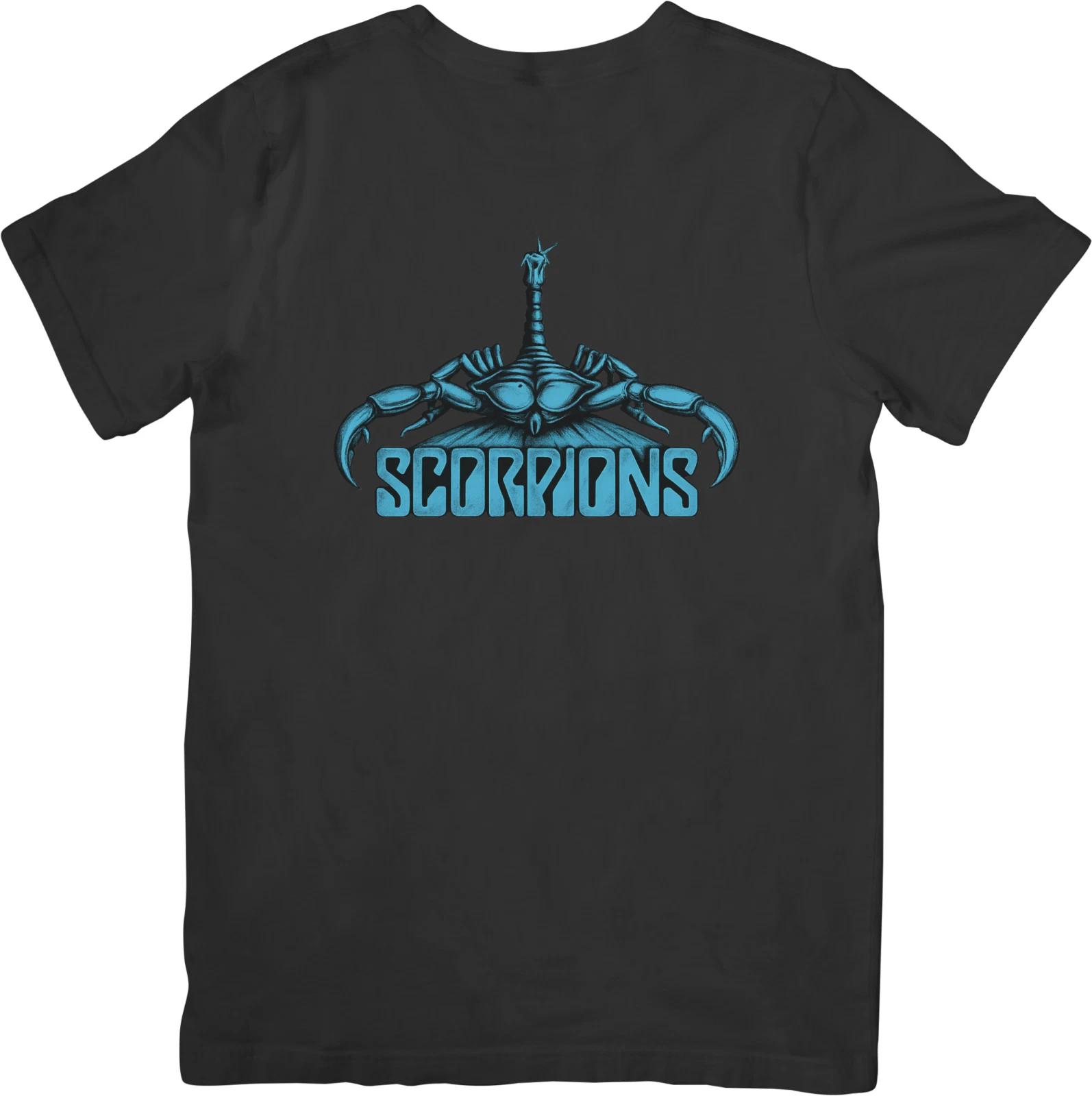 

Scorpions хэви-метал Музыка Подходит для мужчин и женщин Качественная хлопковая футболка L