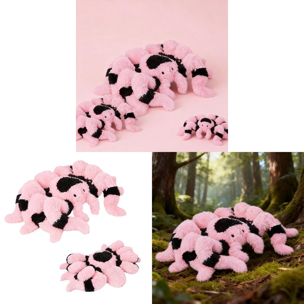 Plush Tarantula Spider Toy With Pp Cotton Filling For Kids And Adults