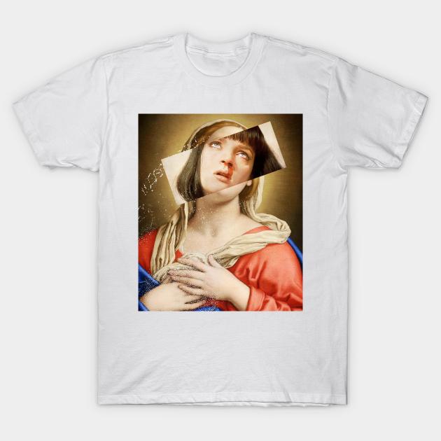 Funny Pulp Fiction TShirt Mia Wallace Quentin Tarantino Graphic Tshirts 90s Vintage Women Men Breathable Comfortable Tee Shirts