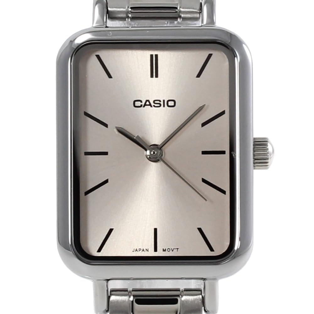 Casio Casio Standard Cheap Casio Women's Brass Metal Watch, Silver/Pink, LTP-V009D-4E [Parallel Import]