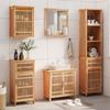 Day and Night - Day and Night Bathroom Furniture Set 5 Pieces Solid Walnut Wood