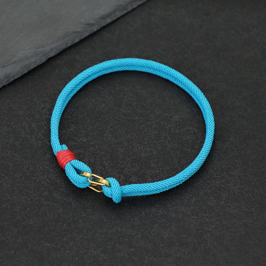 A Grade 3mm Thin Rope Bracelet For Men Stiainless Steel S Buckle Pulseiras Masculina Locomotive Cool Riding Hand Accessories
