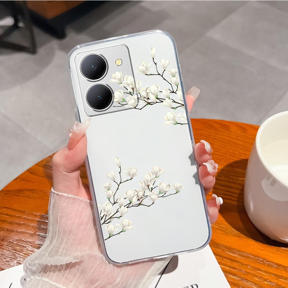 Creative Case For Vivo Y36 5G Soft Transparent TPU Silicone Model V2248 Slim Phone Shell Shockproof Protective Back Cover Coque