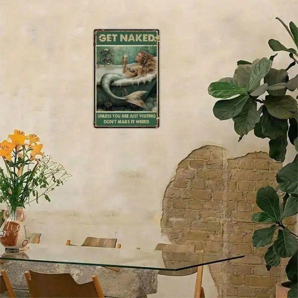 Vintage Tin Sign Decorative Metal Plaque Wall Art