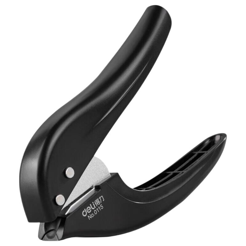 Deli Single Hole Metal Loose-Leaf Hole Punch (10 Sheet Capacity)