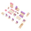 Dollhouse Furniture Set Wooden Delicate Details Educational Miniature Furniture Set Mini Furniture