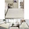 Nordic Style Long Fur Carpet For Living Room And Bedroom Soft And Washable Pure White Color