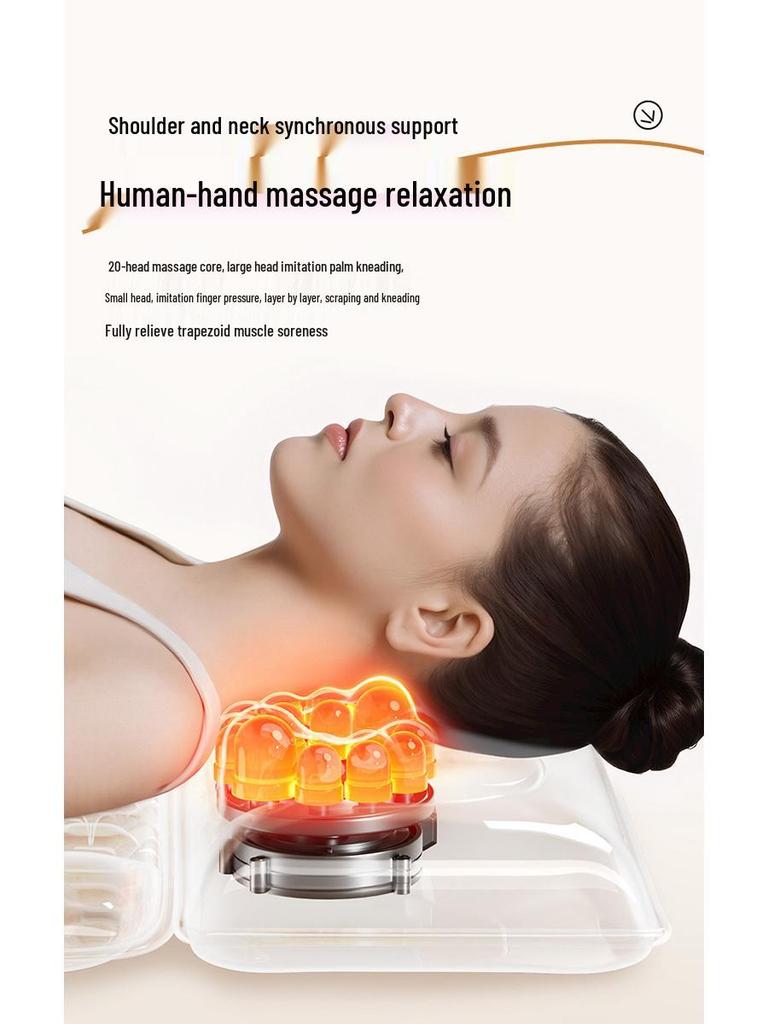 All-Body Multi-Function Electric Massage Mat: Neck, Shoulder, Back, Waist, and Cervical Spine Hot Compress Recliner