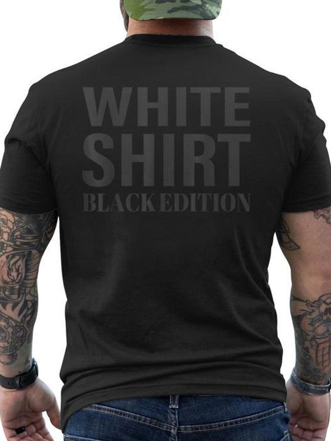 

A New Black Crew Neck T-Shirt Featuring a Printed Back - It S Soft And Comfy XXXL