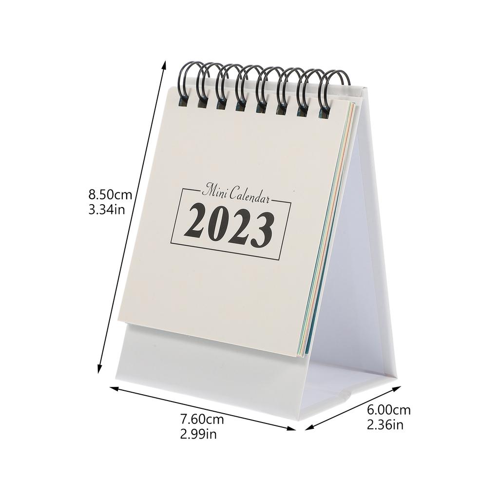 Small Desk 2025 English Printing Paper Calendar For Office Home Desktop Mini Calendar Schedule Planner Simple Style