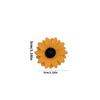 5pcs Resin Sunflower Magnet, Sturdy Kitchen & Fridge Magnet/Office Organizer, Suitable For Holiday Gifts And Home Decoration
