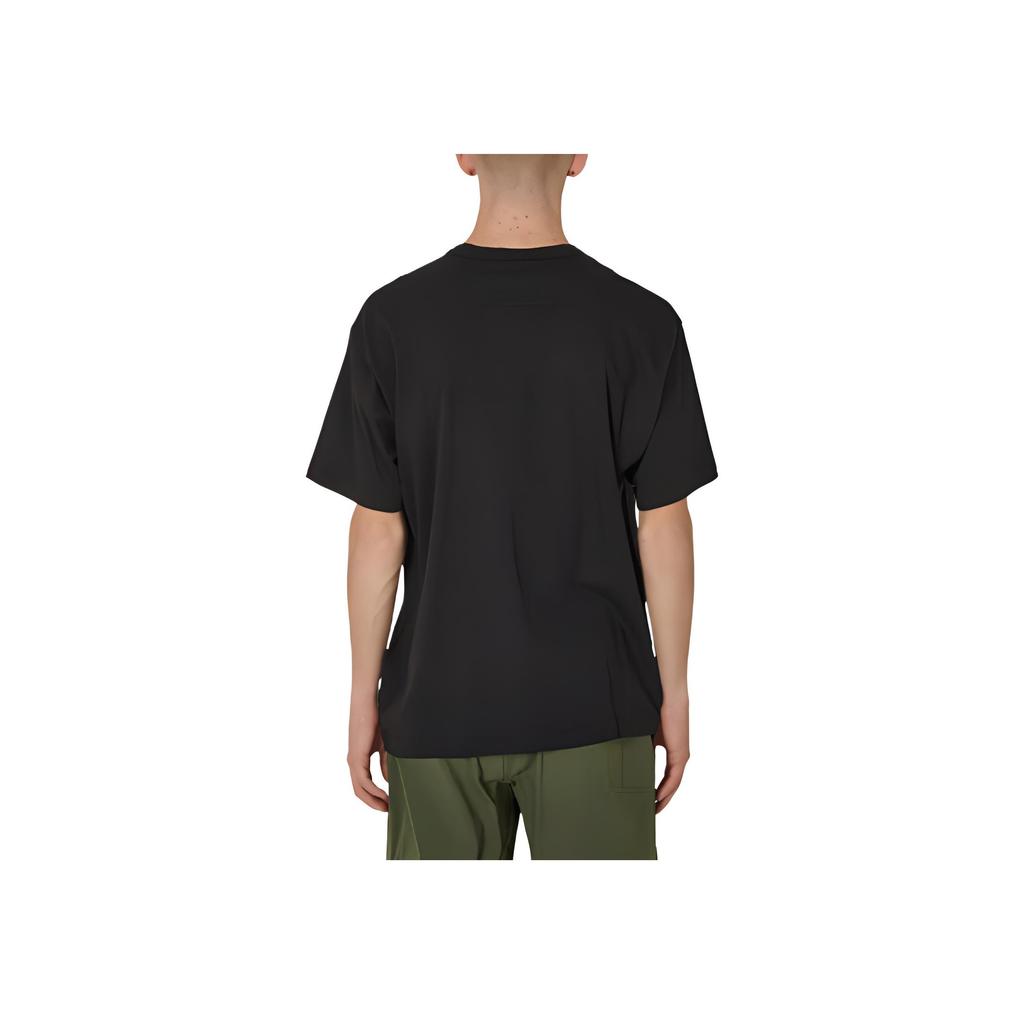 STONE ISLAND Garment Dyed Embroidered Logo T-Shirt Black Men Tops 801520457-V0029
