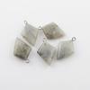 Natural Stone Rhombus Crystal Pendant for DIY Jewelry