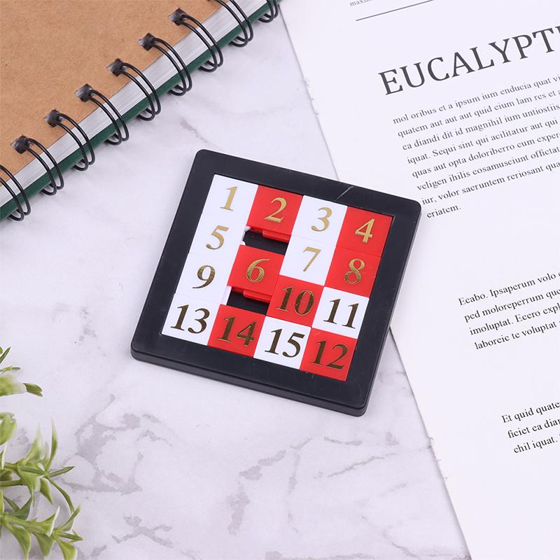 1-15 Number Slide Puzzle Brain Training Educational Game Kids Intelligence Development Toy