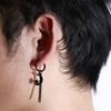 Steel Tassel Star Korean Style Clip Earring Fashion Jewelry Word Love Earring Men Hoop Earring