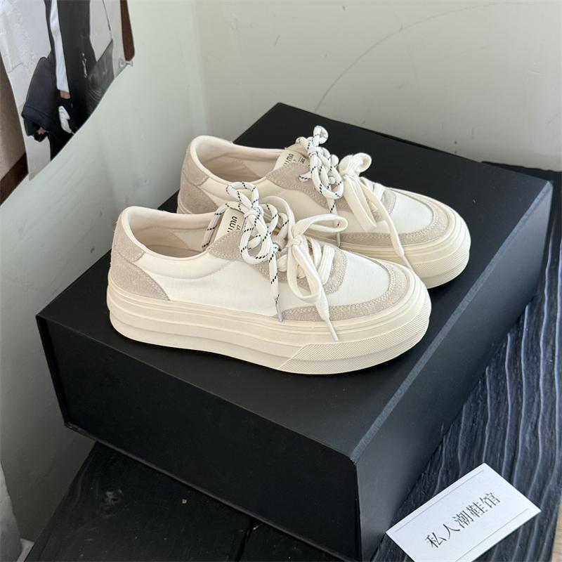 

Blue cabinet fashionable thick baseplate shoes women s 2025 new versatile casual sports shoes breathable non-slip white shoes trendy shoes 40 бежевый