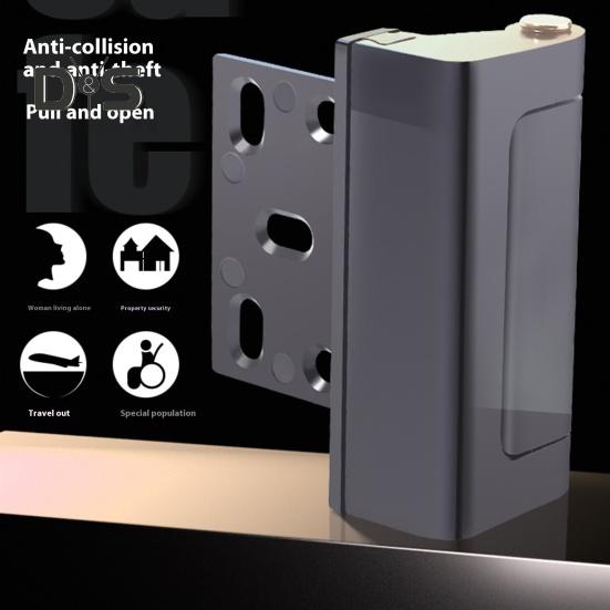 Dörrspänne Hög Hårdhet 800lbs Kraftmotstånd Tjock Aluminiumlegering Stöldskydd Lätt att Installera Spänne Säkerhetsdörrlås