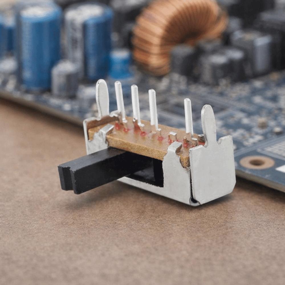10pcs 0.5A SK13D07VG4 Slide Switches DC 50V Right Angle Slide Switches Control Panels