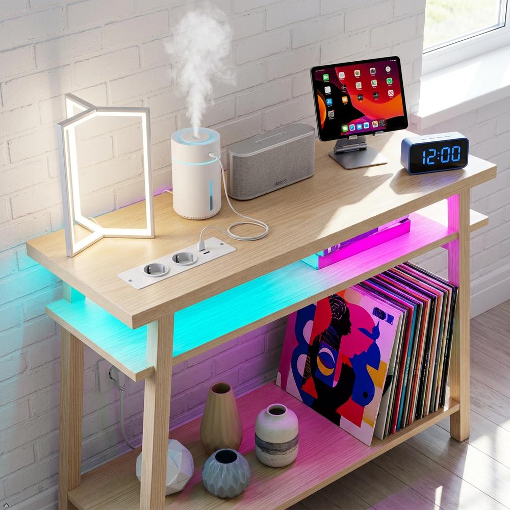 פס חשמל שקוע עם 2 שקעי AC ו-2 יציאות USB, שקע חשמל מובנה לשולחן עם כבל מאריך לריהוט שולחני