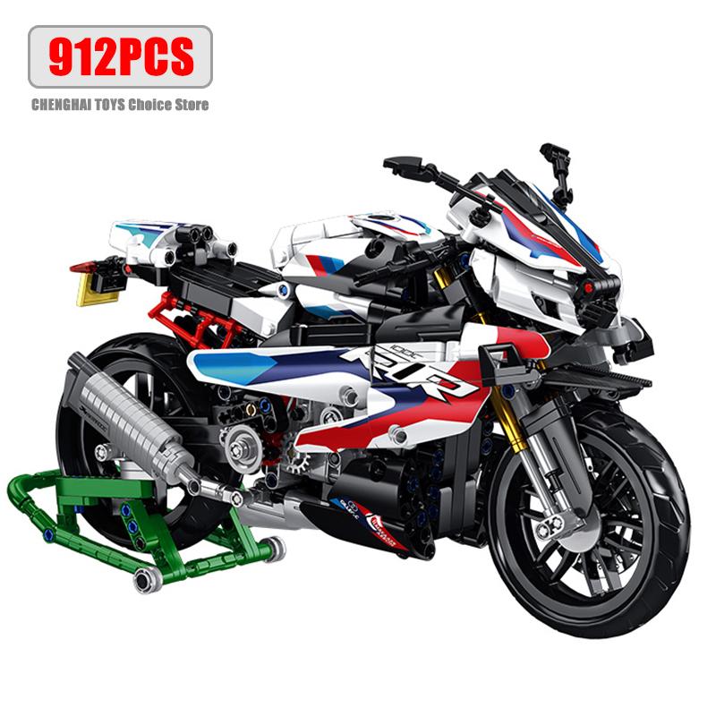 High-Quality 803Pcs Urban area High-Quality Technical High-Quality Locomotive High-Quality Motorcycle High-Quality Building High-Quality Blocks