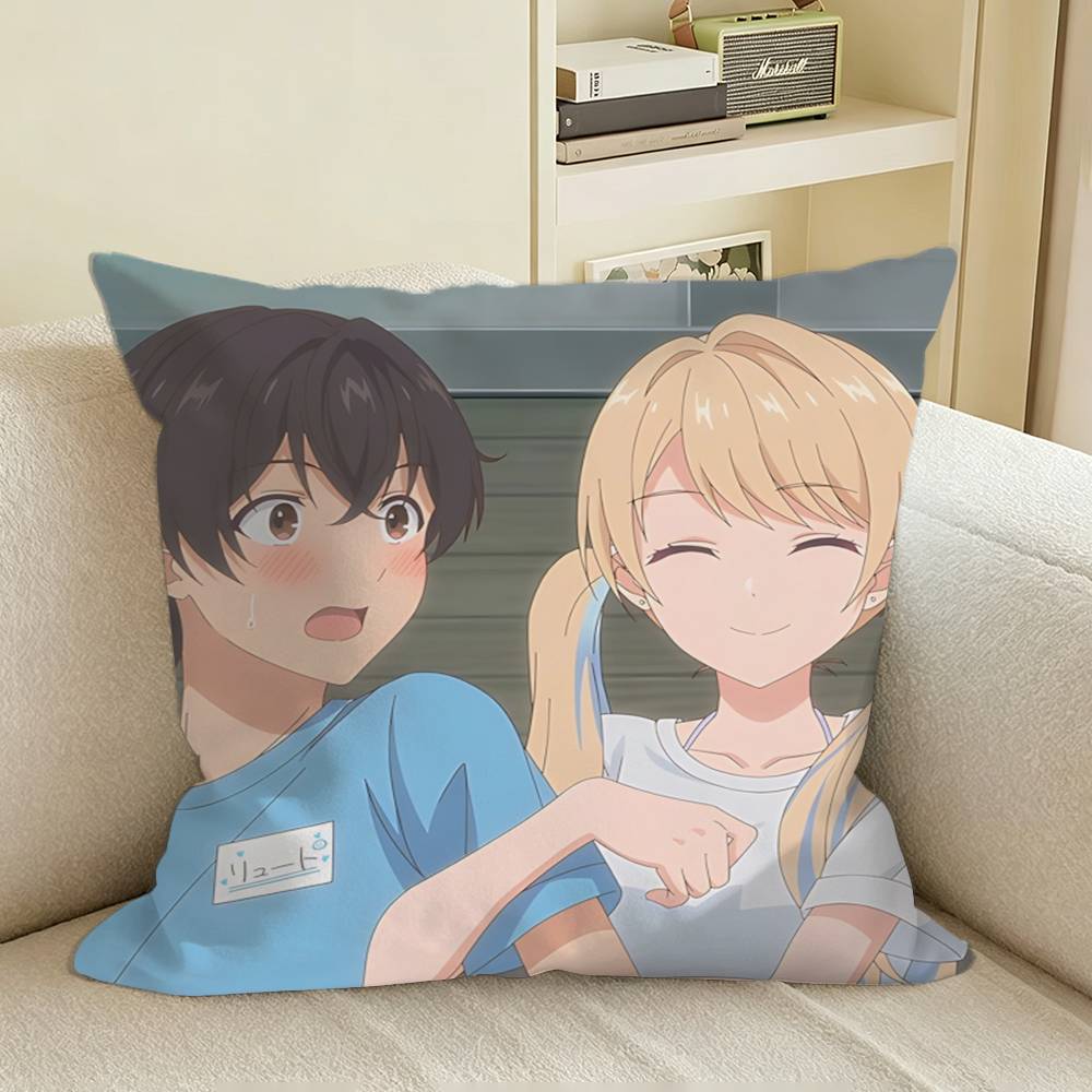 Ryuto x Runa Anime Kimizero Square Sofa Pillow Cover Solid Color Living Room Home Decor Cushion Case