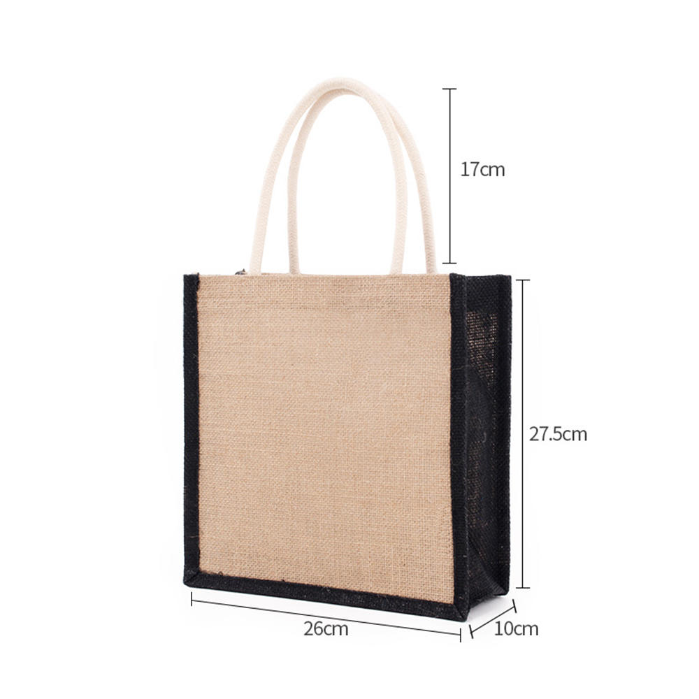 Fashion Linen Tote Bag Lunch Bags Food Storage Handbag Functional Portable Travel Picnic Outdoor Shopping Bag Storage Organizer