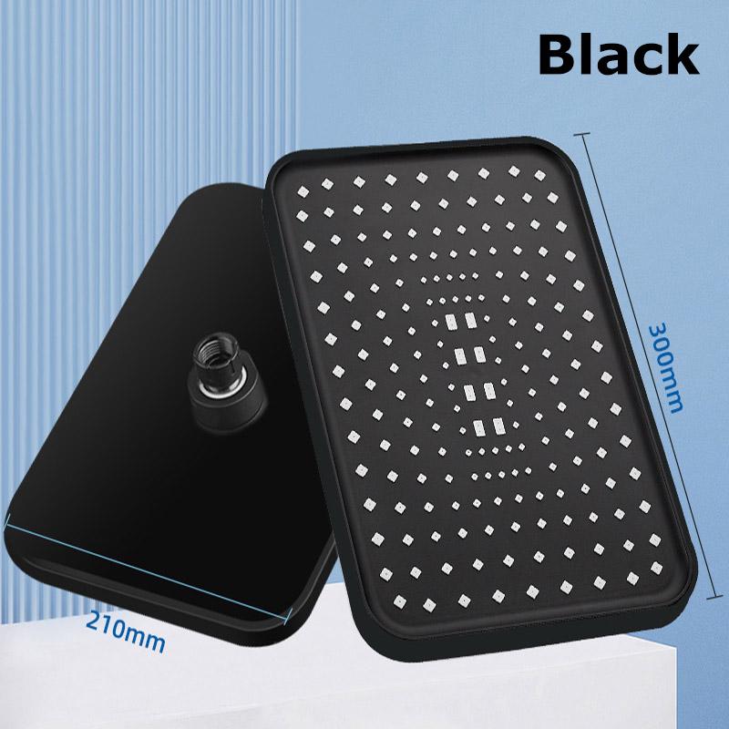 Top spray showerhead 30cm Large Size High Pressure Overhead Rain Large Flow Booster Rain Shower Head 360° Rotation Water Saving