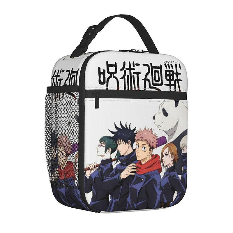 Spell Battle Printed Portable Student Lunch Bag Outdoor Bento Bag Insulated Lunch Box Bag Spell Return Battle