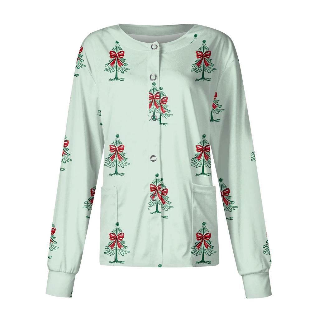 Women Long Sleeve Pocket Working Stand-up Collar Solid Color Single-breasted Protective Overalls Cardigan Jacket Top