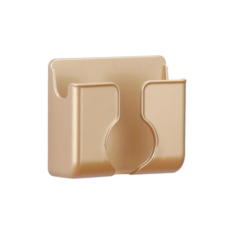 

Настенный держатель для мобильного телефона, универсальный ящик для хранения и зарядки мобильного телефона, органайзер для пульта дистанционного управления телевизором, подставка-кронштейн, зарядная док-станция золотой