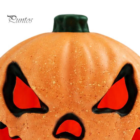 Battery-efficient Pumpkin Lamp Halloween Evil Lantern, Large LED Light Up Jack O Lantern Decor for Party Scene, Spooky Outdoor Indoor Decoration,