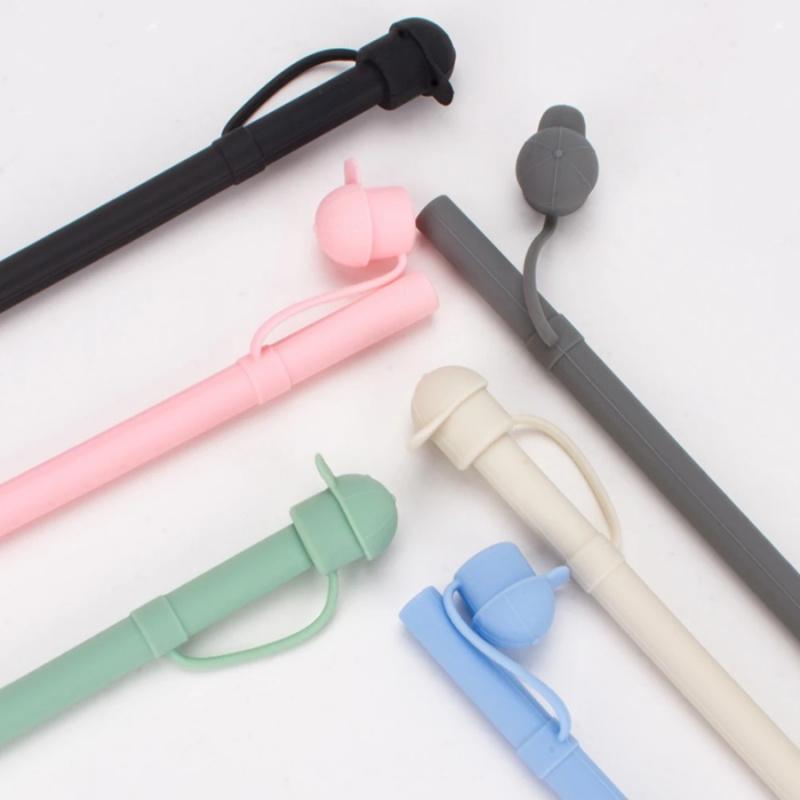 1pc Reusable Silicone Straw Large Ice Cup Vacuum Cup Special Straw Integrated Straw with Dust Cover
