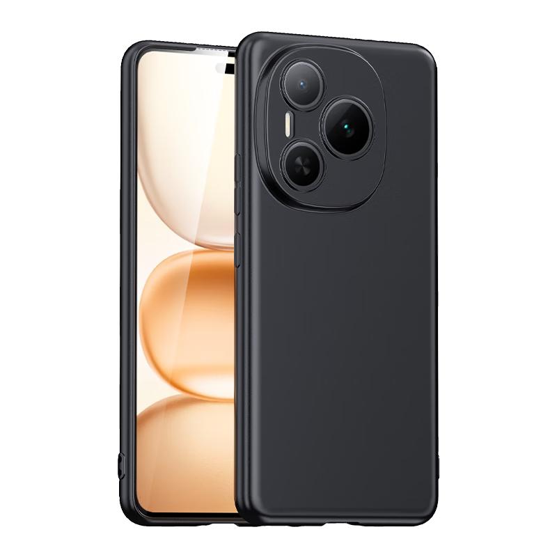 Full Coverage Ultra-Thin Frosted Protective Case for Honor Power Phone, Camera Lens Protection Anti-Drop Simple Soft Anti-Fingerprint, Black