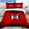 3PCS Besiktas Istanbul Football Club Bedding Set 2D Printing (Includes 1 Duvet Cover + 2 Pillowcases Coreless), Bedroom decor,Fan gift