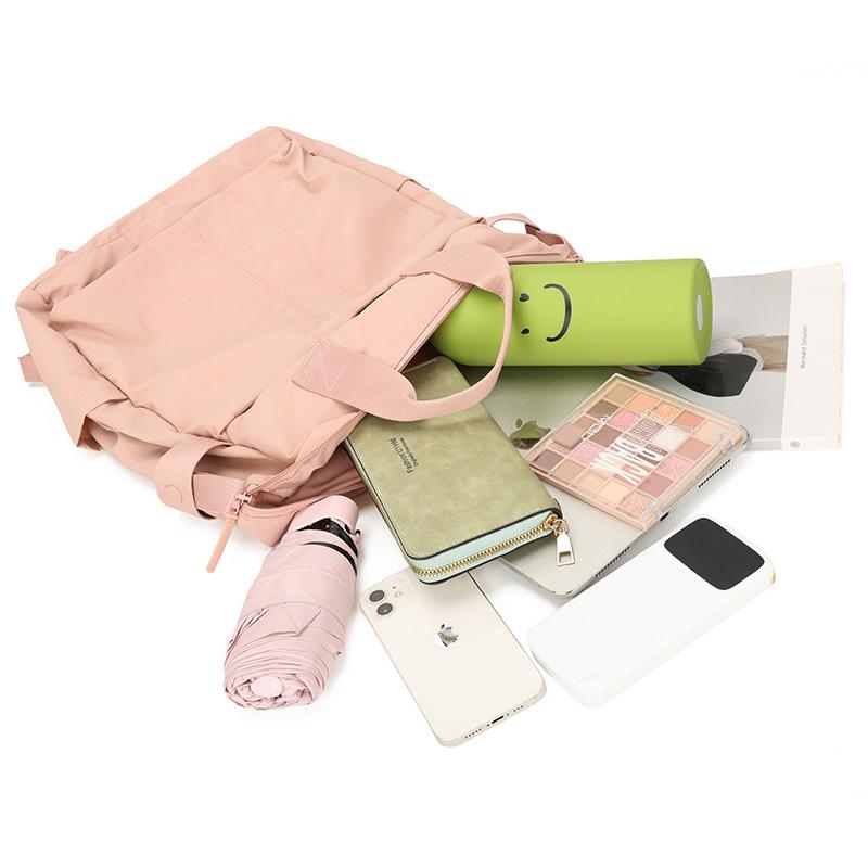 Schoolbag Travel Backpack College Student Backpack Male Large Capacity Junior High School Student Simple Casual School Bag