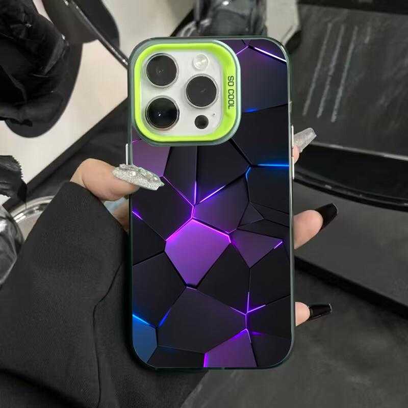 

Модний стільниковий чохол-конструктор IMD для iPhone 15 Pro Max 16 15 14 13 12 11 Pro XR XS 7 8 Plus Протиударна задня кришка iPhone 16